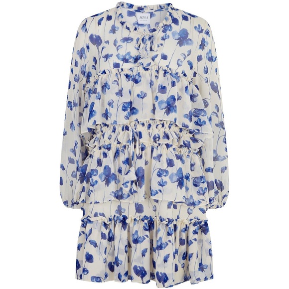 Misa Georgina Ruffled Floral Mini Dress - Picture 3 of 10